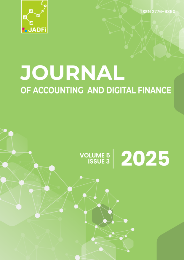 					View Vol. 5 No. 3 (2025): Journal of Accounting and Digital Finance
				